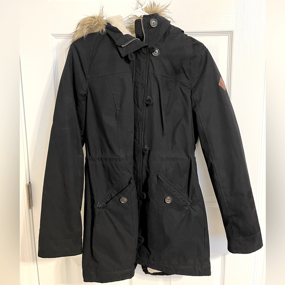 Sherpa lined long coat